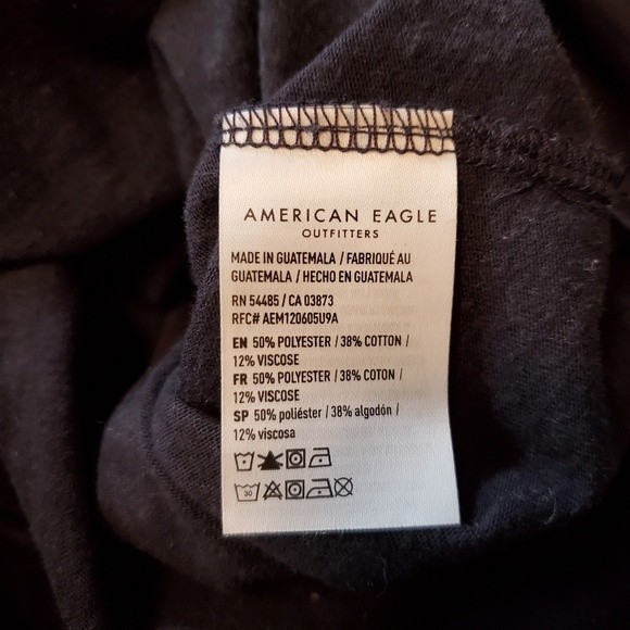 Navy Blue American Eagle Cowl Neck Top - Picture 14 of 15